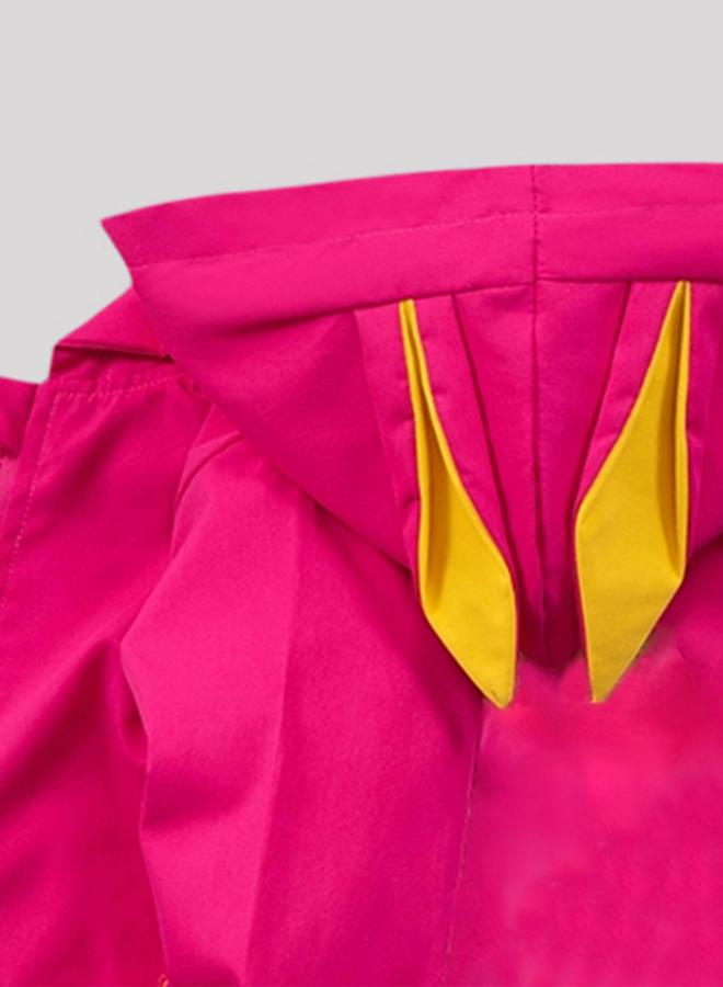 Take Two Girls Zip Up Pocket Detail Hoodie Jacket With Rabbit Ears - Image 4